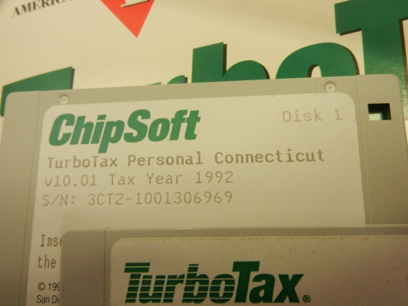 TurboTax 1992 Personal/1040 3.5 and 5-1/4 floppy disks VER 10.0 gallery
