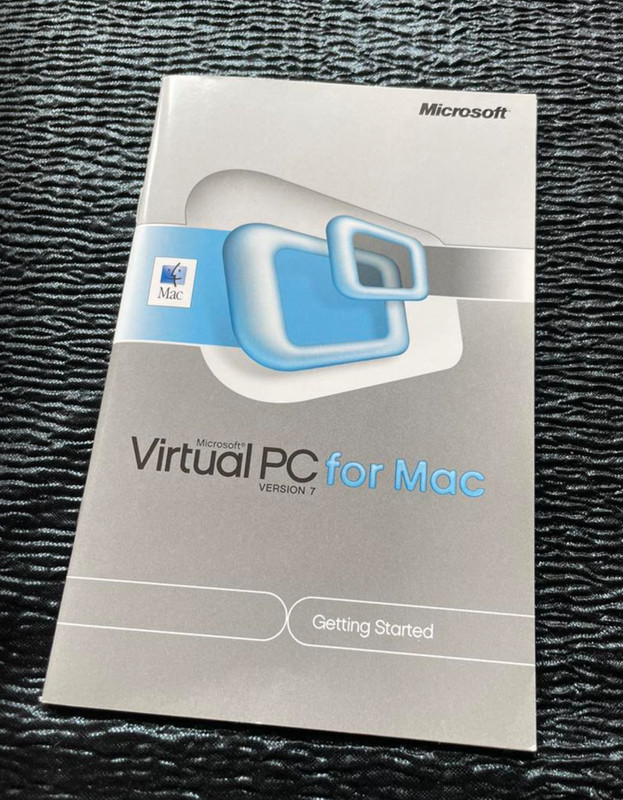 Microsoft Virtual PC for Mac Version 7 Getting Started Manual Guide 2004 Booklet
