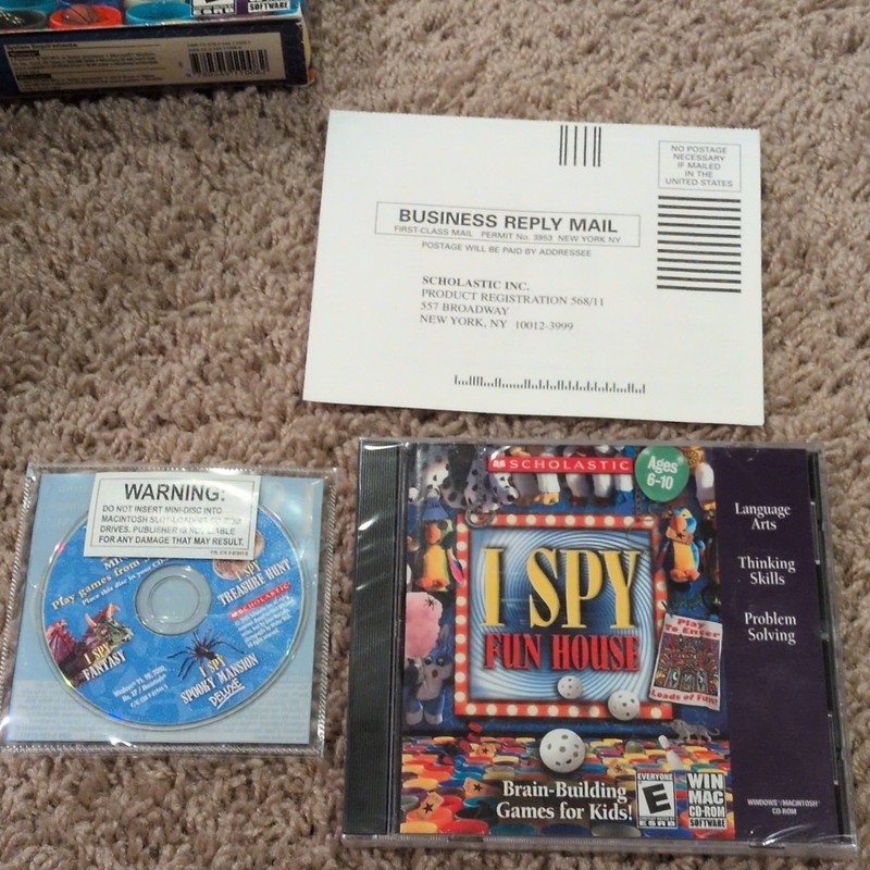 Scholastic I SPY Fun House CD-ROM Windows PC Game Sealed Disc gallery