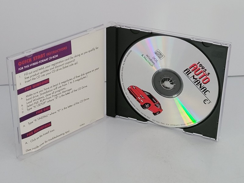 Ultra Rare Vintage 1995 Interactive AUTO ALMANAC The Ultimate Car Buyers Guide gallery