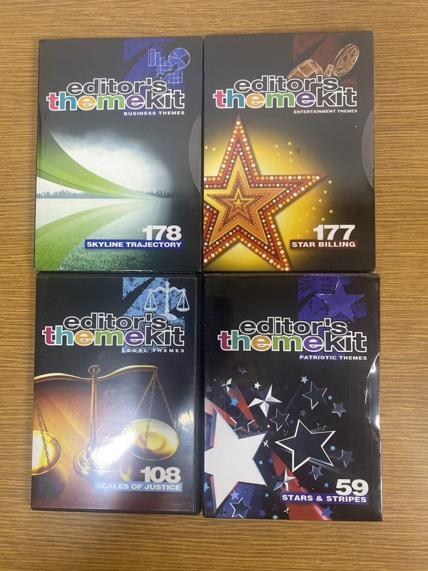 Digital Juice Editor’s Themekits 59, 108, 177, 178-All Rare New Sealed But 108