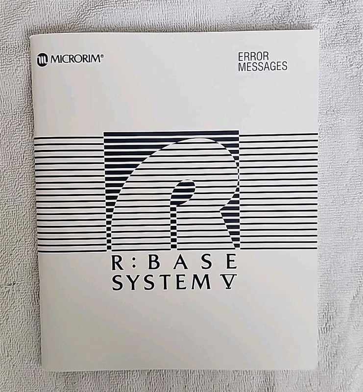 1986 Microrim R Base System Complete Set with Manuals and Floppy Disks gallery