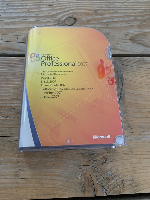 Microsoft Office Professional 2007, Retail, English with VAT Invoice