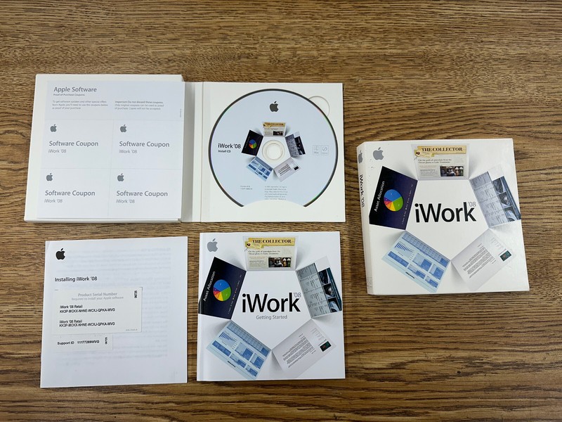 APPLE iWork 08 RETAIL VERSION & APPLE iLife 08 FAMILY PACK w/ BOXES gallery