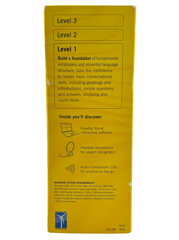 Rosetta Stone Level 1 Espanol Spanish Latin American Build a Foundation NEW gallery