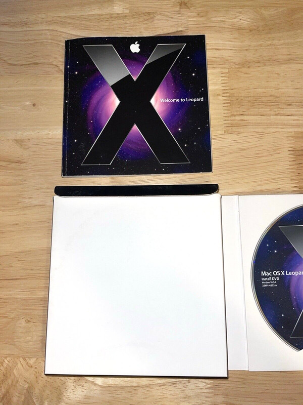 Apple Mac OS X 10.5.4 Leopard Operating System Software DVD MB576Z/A