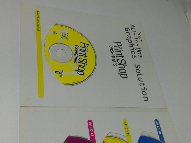 Broderbund The Print Shop Essential 6 (1999, PC Win 95/98NT) Clickart Clip Art gallery