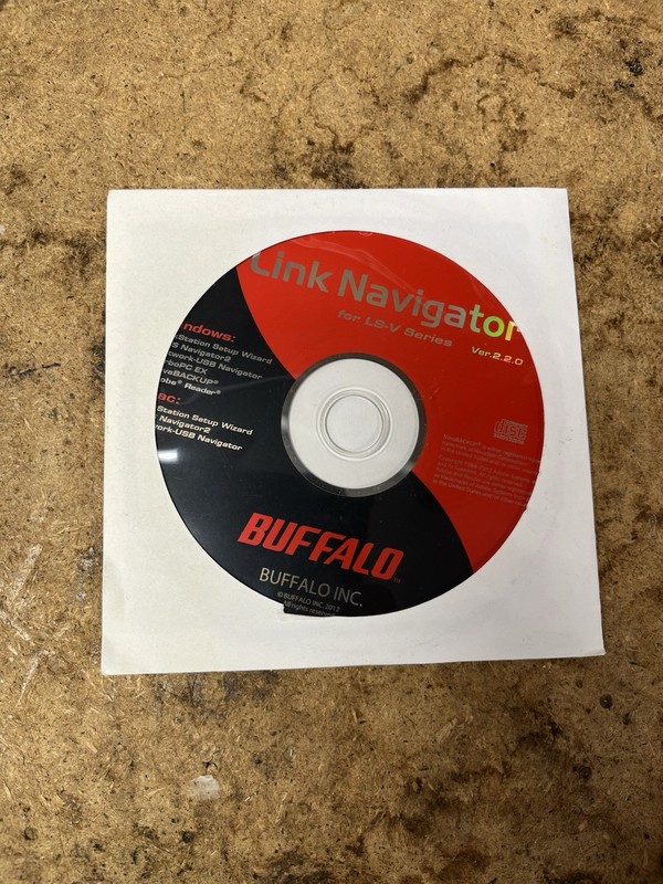 Buffalo Americas Link Navigator LS-V 2.2.0 Disc Windows Mac HTF Nova Backup 2012