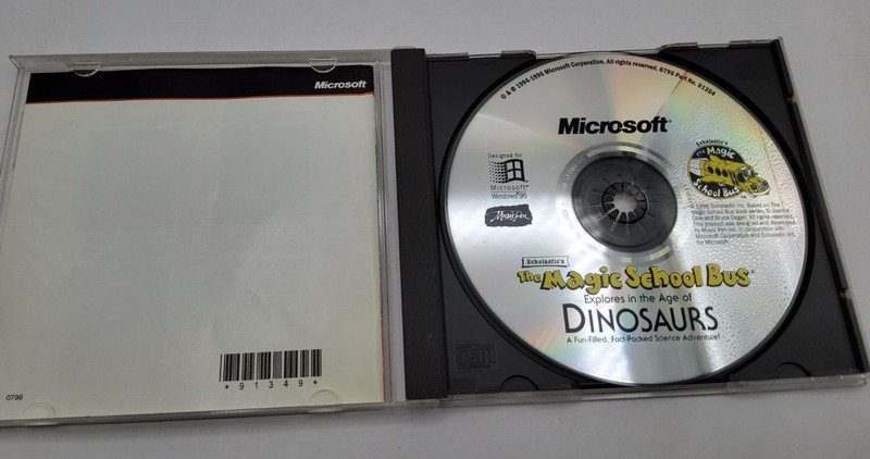 The Magic School Bus: DINOSAURS ~ VTG 1996 MICROSOFT Interactive Software CD-Rom gallery