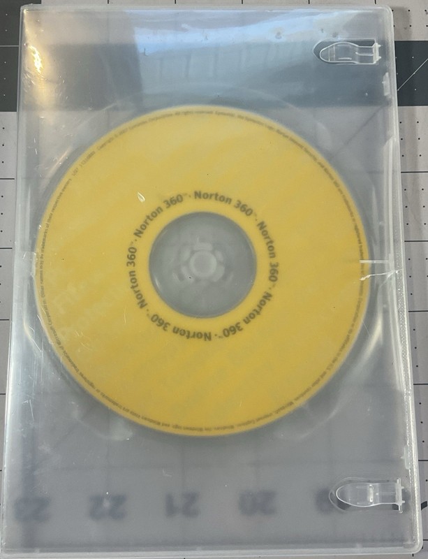 Norton 360 Internet Security Software CD (PC) – CD ONLY