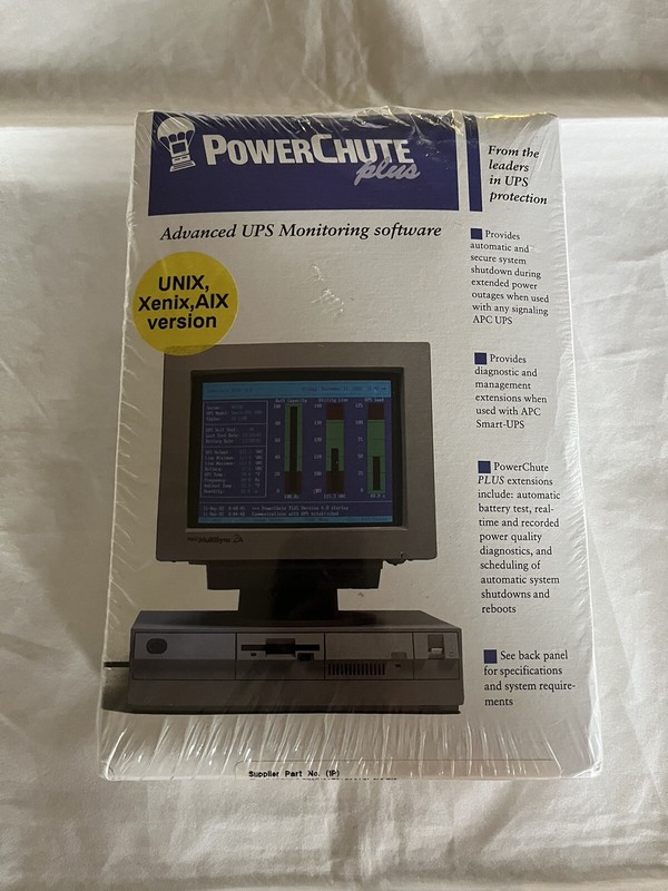 VTG 1993 APC Powerchute Plus Program Advanced UPS Monitoring Software New Sealed