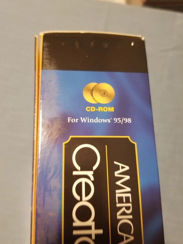 Very Rare American Greetings Creatacard Gold Version 3 CD-ROM Windows 95/98 Box gallery