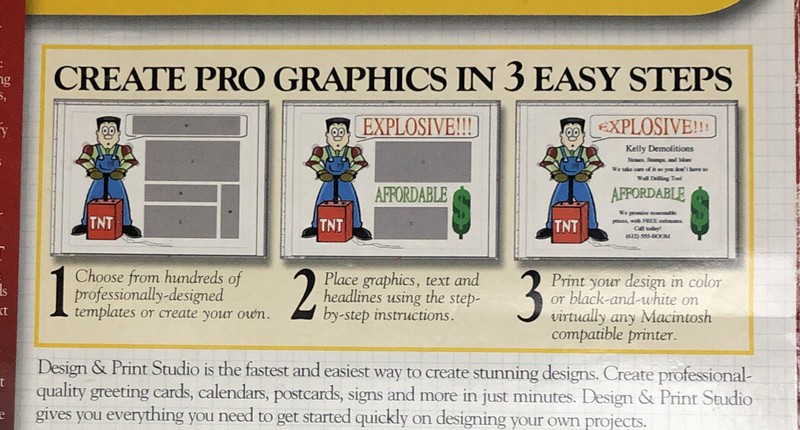 Design & Print Studio Mac-soft Rare! Create Pro Graphics!! Business cards & More gallery