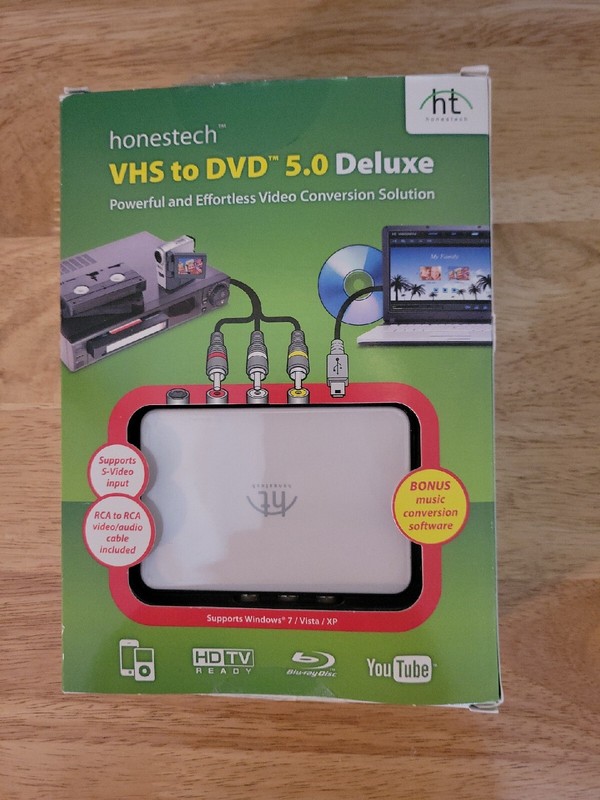 Honestech VHS to DVD 5 Deluxe (Retail) – Full Version for Windows 8066507