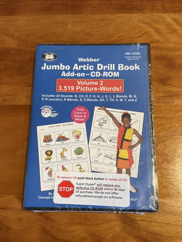 Webber Jumbo Artic Drill Book Add-n Volume 2 3519 Words CD ROM Brand New in Wrap gallery
