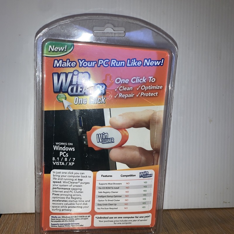 Win Cleaner USB One Click PC Computer Clean Repair Protect As Seen on TV gallery