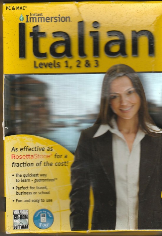 Istant Immersion Italian Levels 1-3 by Topics for Win XP/Vista & Mac OS 10.3.9