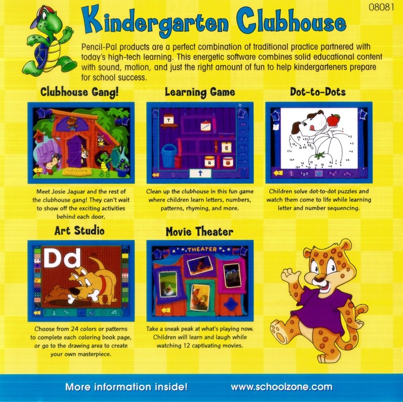 SCHOOL ZONE KINDERGARTEN. 3 BRAND NEW CD-ROM PROGRAMS GRADES K TO 1. gallery