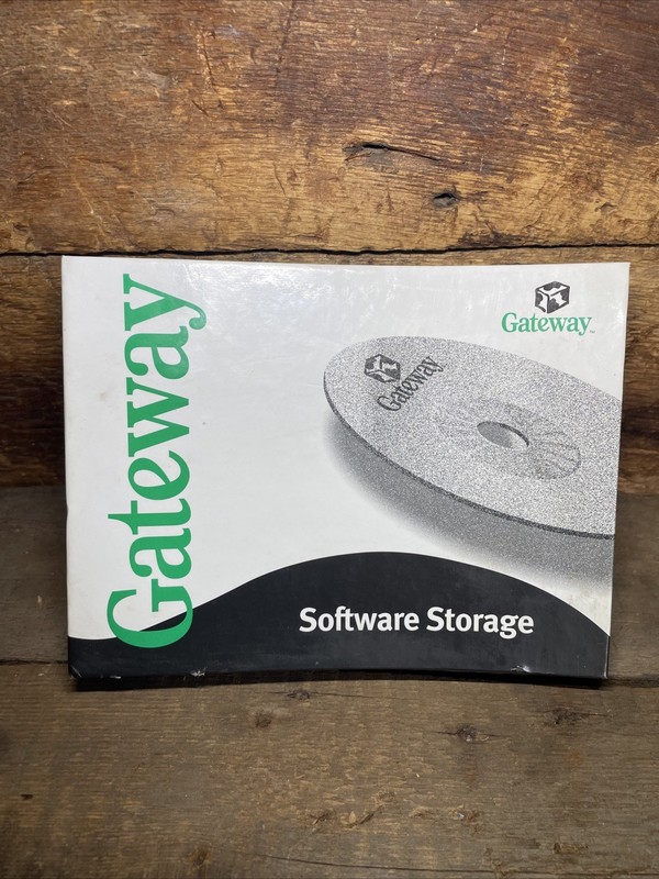 Vintage Gateway Software Disc Storage Binder System Restore CD Works Suite Etc