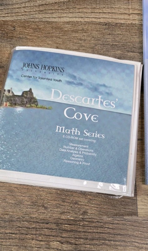 Descartes Cove Math Series Johns Hopkins Center for Talented Youth 6 CD w Guide gallery