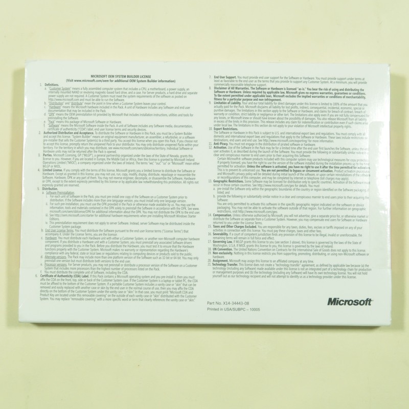 Microsoft Windows Home Server 2011 OEM System Builder Pack New Sealed gallery