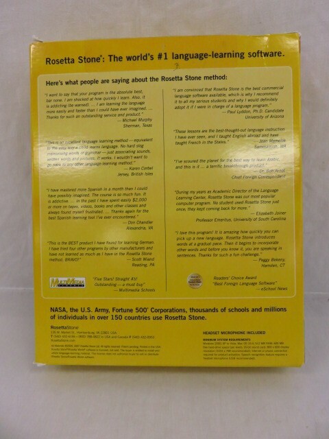 Rosetta Stone Version 3 German Deutsch Level 1 CD. Open Box. Free Shipping gallery