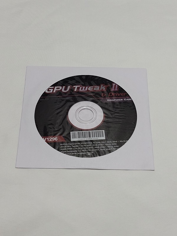 Genuine ASUS GPU Tweak II 2 and Driver CD V1320 Software Disc 💿 gallery