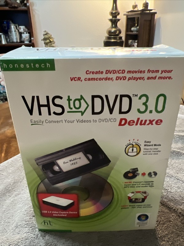 VHS to DVD Converter 3.0 Deluxe Software Package. Honestech. Windows – New