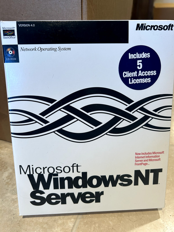 Microsoft Windows NT Advanced Server Version 4.0 CD Rom 5 client