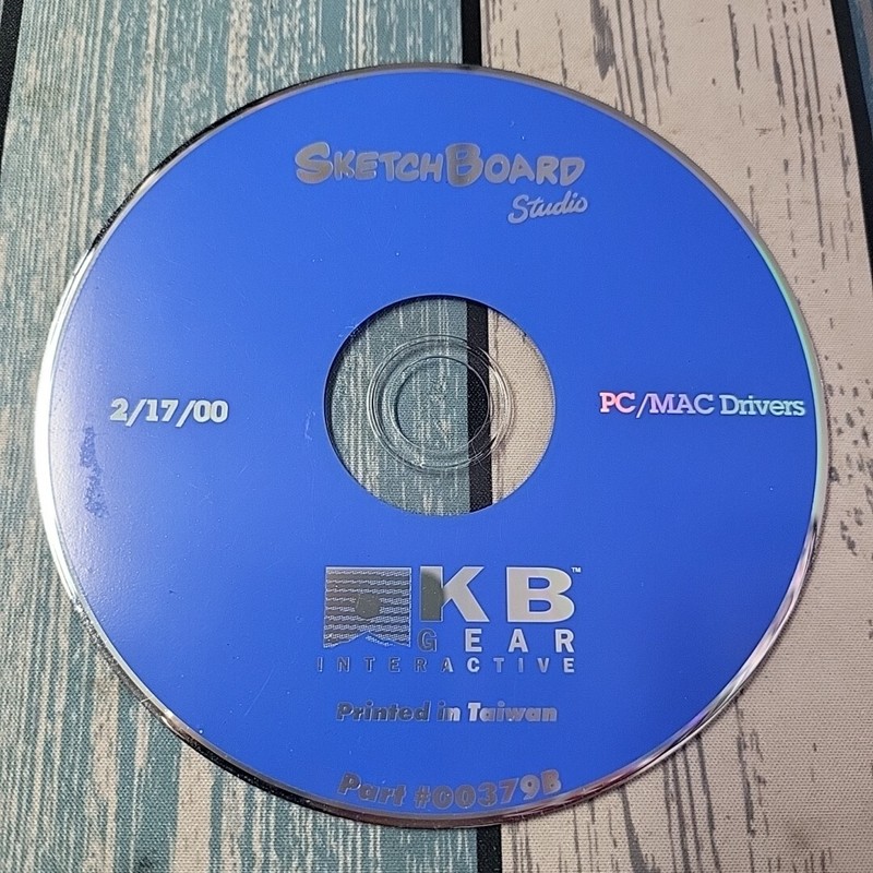 KB Gear Interactive Sketch Board Studio PC/MAC Drivers Disc ONLY Software 00379B