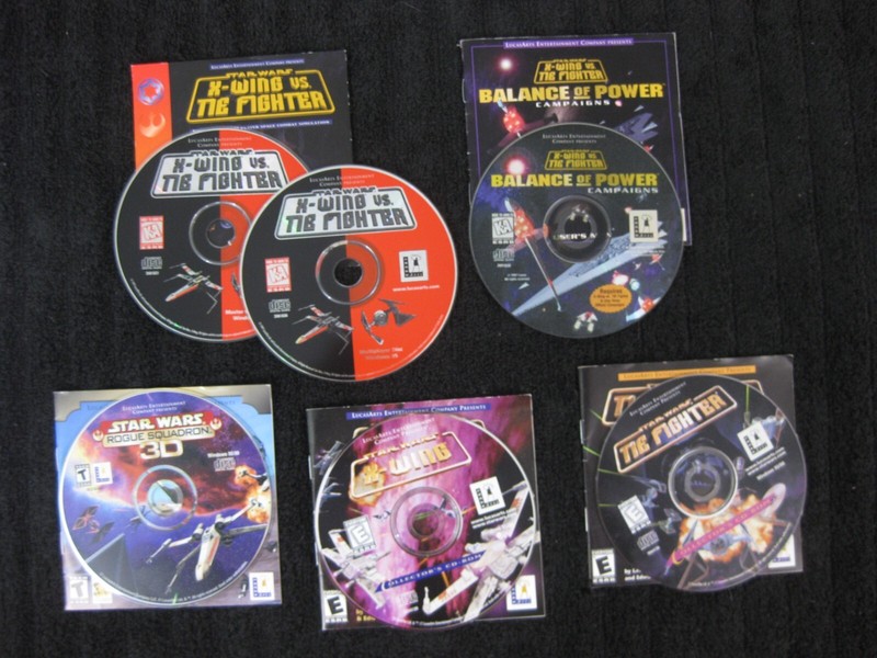 Vintage Software Lot – Star Wars MEGA Lot Battlefront, Rebellion, X-Wing.. G/VG