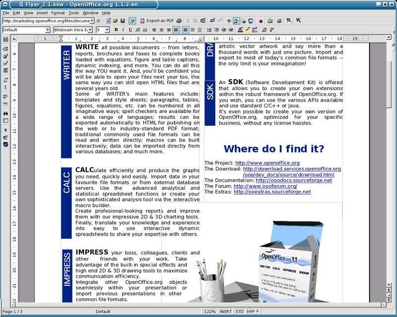 Open Office Software Suite for Windows Word Processing Home Student Business DVD gallery