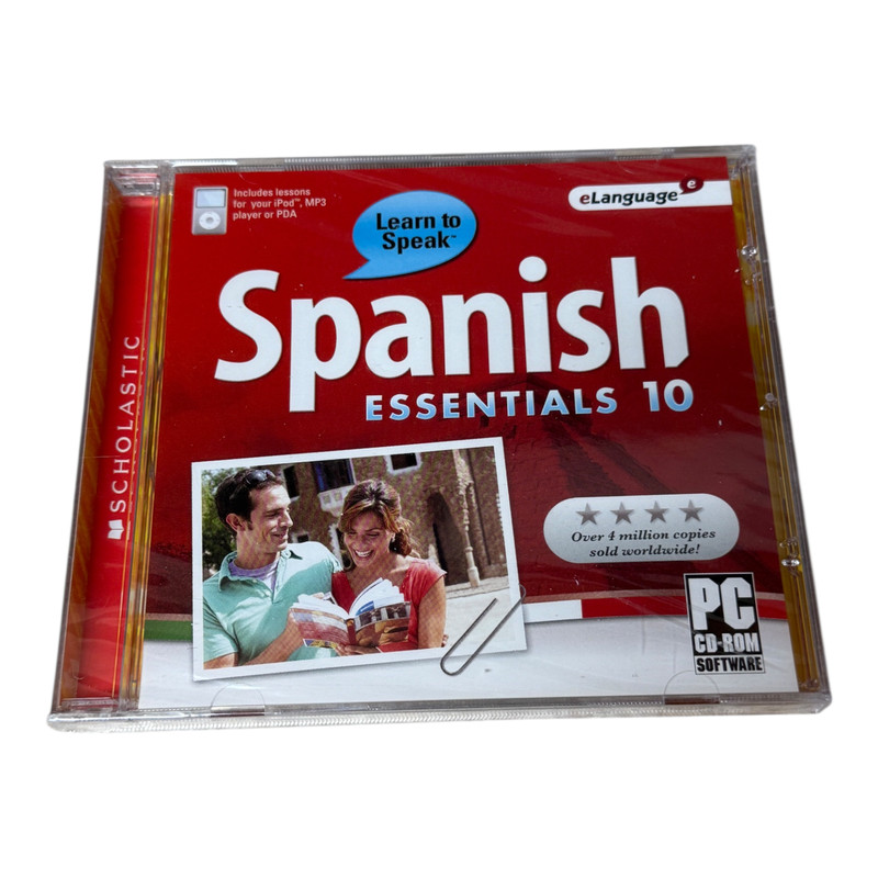 Learn to Speak Spanish Essentials 10 eLanguage Tutorial PC Software Sealed CD