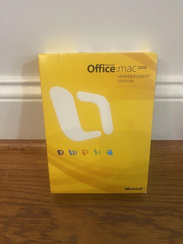 Microsoft Office Mac 2008 Home & Student Edition with 3 Product Keys Software