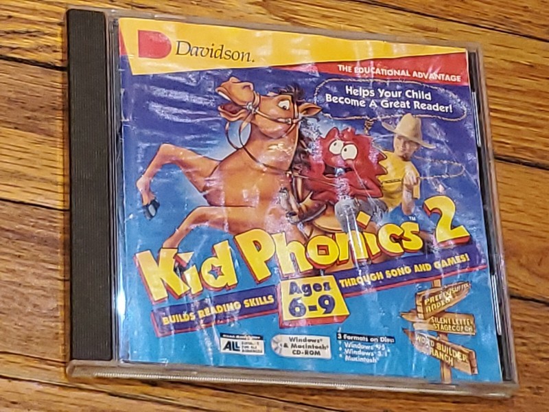 Kid Phonics 2 by Davidson Builds Reading Skills CD-ROM Windows 95 / 3.1 Mac