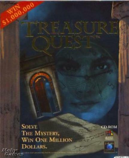 Treasure Quest + Manual PC CD 10-room mansion find hidden million mystery game!