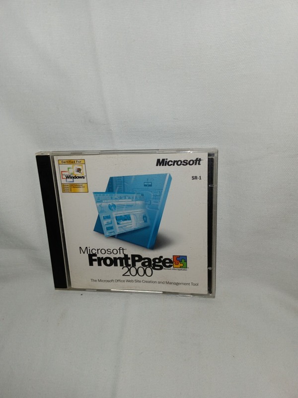 Microsoft Frontpage 2000 Upgrade CD Set For Windows 98 NT with Product Key