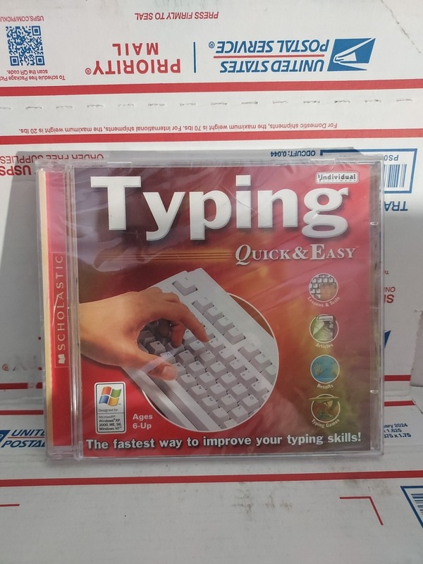 TYPING Quick & Easy Scholastic Typing Skills Course CD ROM Typing for PC – #139