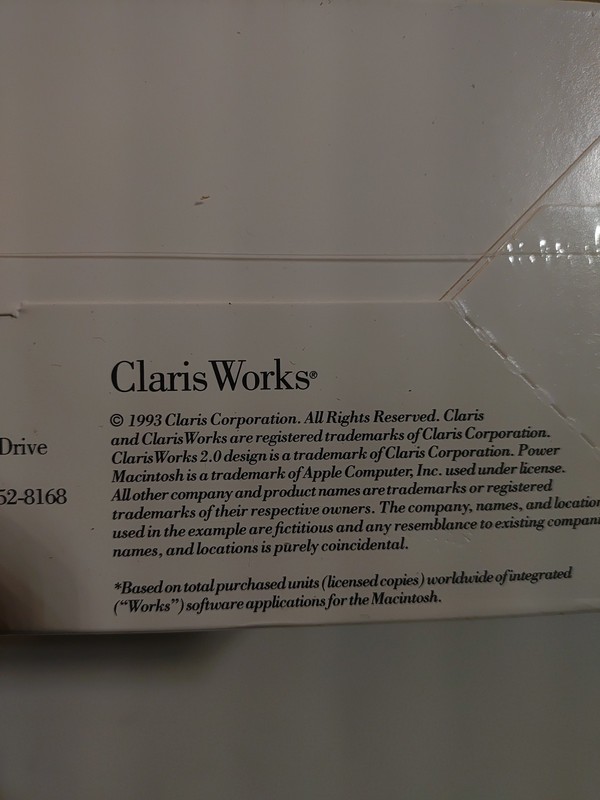 Vintage Apple Macintosh ClarisWorks Software - V2.0 - 1993 sealed NIB gallery