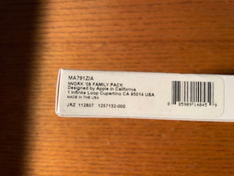 Apple iWork '08 5-User Family Pack License MA791Z/A gallery