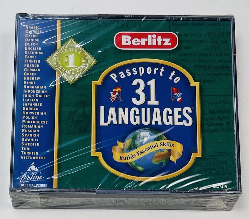 Berlitz Passport to 31 Languages PC CD-Rom Learning Software NIP NEW Sealed
