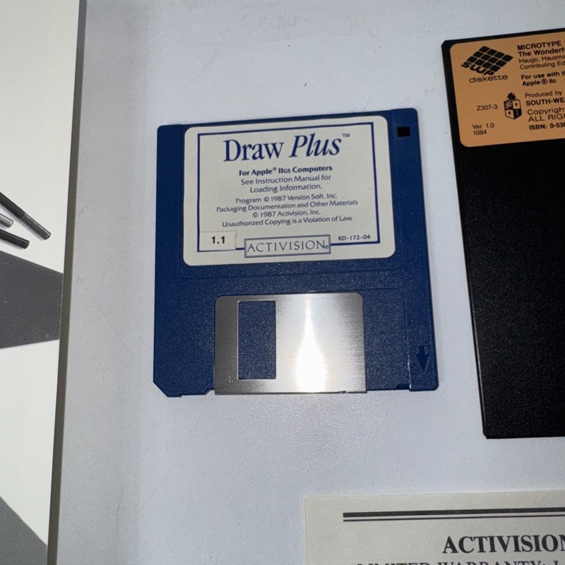 Paint Write Draw with the Apple IIGS 3.5 Media Activision 3.5" Disk 512K gallery