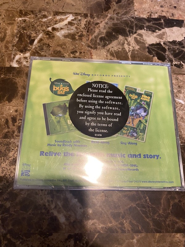 NEW SEALED CD ROM DISNEY Pixar Bug's Life Print Studio Program Handbook gallery