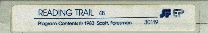 EXTREMELY RARE TI-99/4A READING TRAILS (48) SF EDUCATION CARTRIDGE TESTED 30119