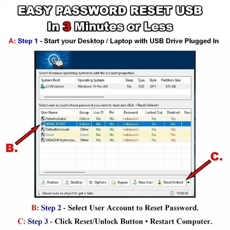 2025 Windows Password Reset USB for Win 11, 10, 8.1, 8, 7 gallery