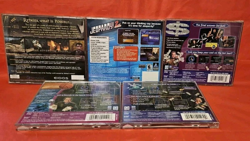 Lot PC Games From Early 2000s Timeline Jeopardy Millionaire Alex Trebek Regis gallery