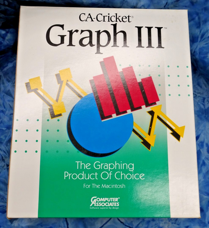 CA-Cricket Graph III for Windows, Computer Associates 1991, Demo Copy, SEALED