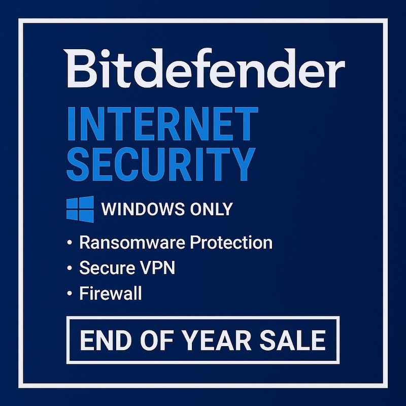 Bitdefender Internet Security – 3 Year 10 Devices WINDOWS DEVICES Activation
