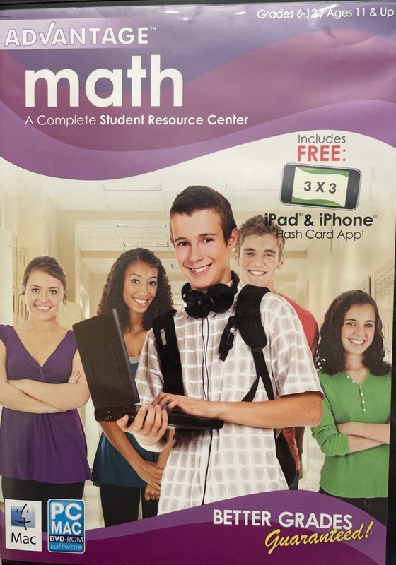 Advantage Math: A Complete Student Resource Center (DVD) Grade 6-12