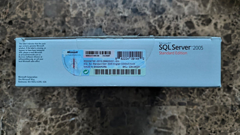 Microsoft SQL Server 2005 Standard RETAIL Box 5 CAL gallery